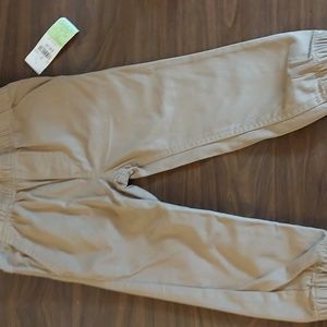 OkCalvin Klein tan pants, new with tags, size 2T, 100% cotton